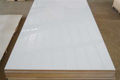 Грађевинарство и некретнине Дрвене плоче од влакнастих плоча високог сјаја од меламина Мдф плоча 4к8, бели ламинирани Мдф 18 мм за декорацију намештаја